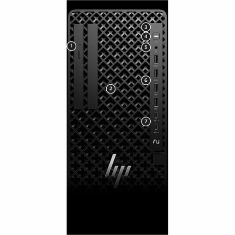 HP Z1 G1i Desktop Computer - Intel Core Ultra 7 265 - 64 GB - 1 TB SSD - Tower - Black — BS7N6UT#ABA