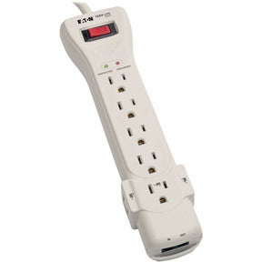 Eaton Tripp Lite Series Protect It! 7-Outlet Surge Protector, 15 ft. (4.57 m) Cord, 2520 Joules, Fax/Modem Protection, RJ11 — SUPER7TEL15
