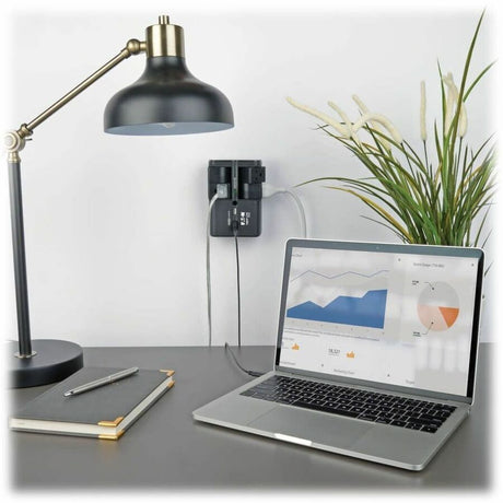Eaton Tripp Lite Series Protect It! Surge Protector with 4 Rotatable Outlets, Direct Plug-In, 1080 Joules, 3.4A USB Charger — SK40RUSBB