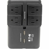 Eaton Tripp Lite Series Protect It! Surge Protector with 4 Rotatable Outlets, Direct Plug-In, 1080 Joules, 3.4A USB Charger — SK40RUSBB