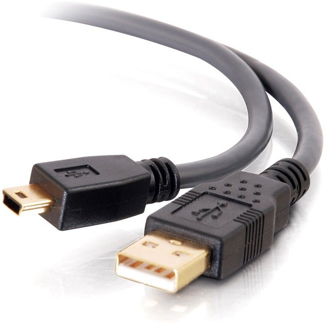 C2G Ultima Series 9.8ft USB A to USB Mini B Cable - USB to Mini B Cable - USB 2.0 - Black - M/M — 29652