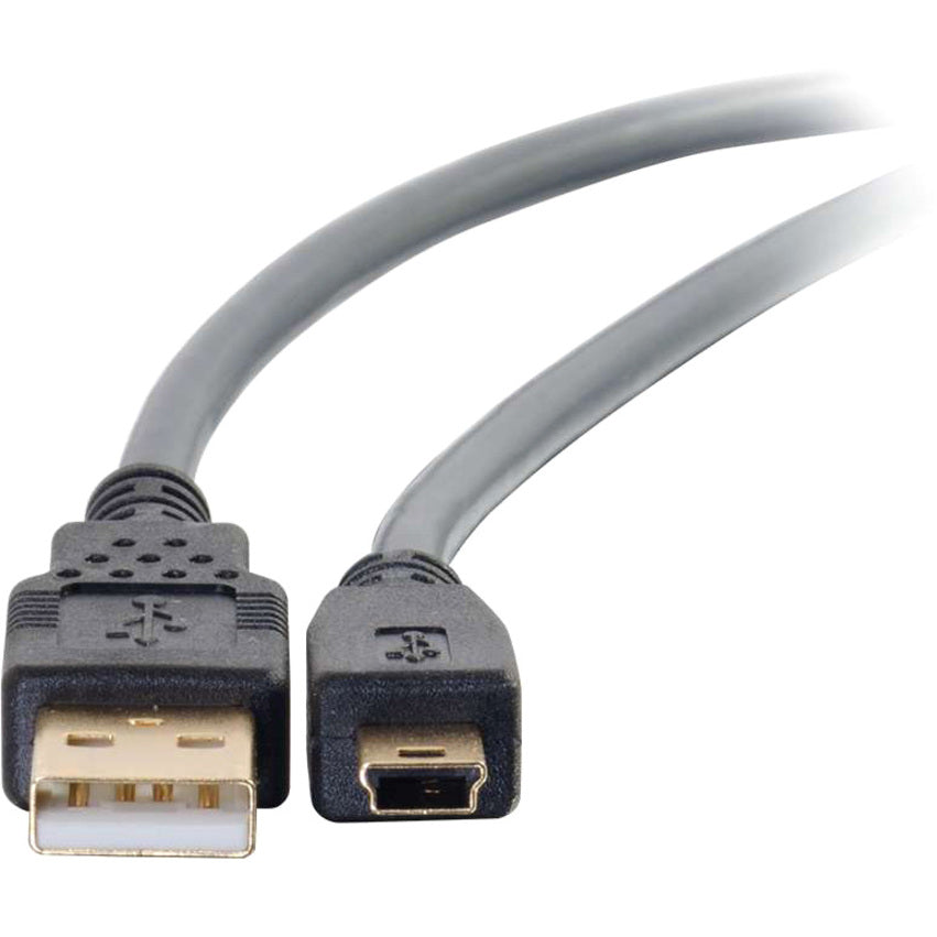 C2G Ultima Series 9.8ft USB A to USB Mini B Cable - USB to Mini B Cable - USB 2.0 - Black - M/M — 29652