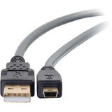 C2G Ultima Series 9.8ft USB A to USB Mini B Cable - USB to Mini B Cable - USB 2.0 - Black - M/M — 29652