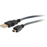 C2G Ultima Series 9.8ft USB A to USB Mini B Cable - USB to Mini B Cable - USB 2.0 - Black - M/M — 29652