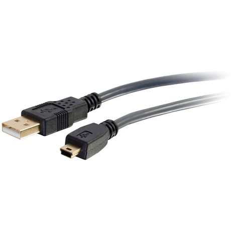 C2G Ultima Series 9.8ft USB A to USB Mini B Cable - USB to Mini B Cable - USB 2.0 - Black - M/M — 29652