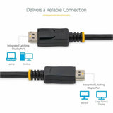 StarTech.com 3ft (1m) DisplayPort 1.2 Cable, 4K x 2K UHD VESA Certified DisplayPort Cable, DP Cable/Cord for Monitor, w/ Latches — DISPLPORT3L