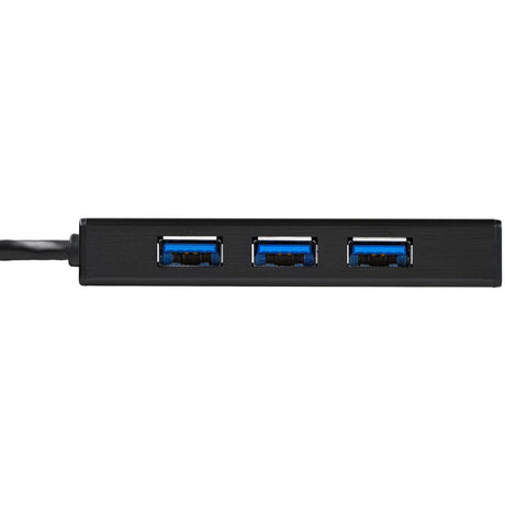 StarTech.com 3 Port Portable USB 3.0 Hub with Gigabit Ethernet Adapter NIC - 5Gbps - Aluminum w/ Cable — ST3300GU3B