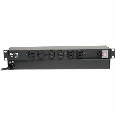 Eaton Tripp Lite Series 1U Rack-Mount Network Server Power Strip, 120V, 15A, 6-Outlet (Front-Facing), 15 ft. (4.57 m) Cord — RS-0615-F