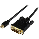 StarTech.com 3ft Mini DisplayPort to DVI Cable, Active Mini DP to DVI-D Adapter/Converter Cable, 1080p Video, mDP to DVI Monitor/Display — MDP2DVIMM3BS