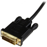StarTech.com 3ft Mini DisplayPort to DVI Cable, Active Mini DP to DVI-D Adapter/Converter Cable, 1080p Video, mDP to DVI Monitor/Display — MDP2DVIMM3BS