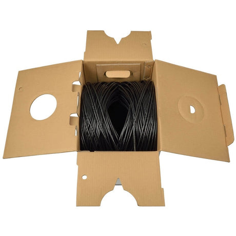 Eaton Tripp Lite Series Cat5e 350 MHz Solid Core (UTP) PVC Bulk Ethernet Cable - Black, 1000 ft. (304.8 m), TAA — N022-01K-BK