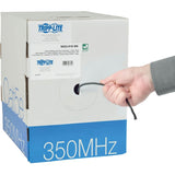 Eaton Tripp Lite Series Cat5e 350 MHz Solid Core (UTP) PVC Bulk Ethernet Cable - Black, 1000 ft. (304.8 m), TAA — N022-01K-BK