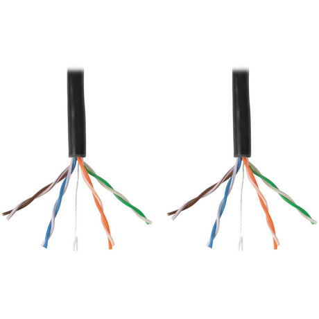 Eaton Tripp Lite Series Cat5e 350 MHz Solid Core (UTP) PVC Bulk Ethernet Cable - Black, 1000 ft. (304.8 m), TAA — N022-01K-BK