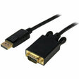 StarTech.com 6ft (1.8m) DisplayPort to VGA Cable, Active DisplayPort to VGA Adapter Cable, 1080p Video, DP to VGA Monitor Converter Cable — DP2VGAMM6B