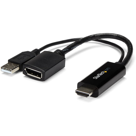 StarTech.com HDMI to DisplayPort Adapter - 4K 30Hz - HDMI to DisplayPort Converter - Compact HDMI to DP Adapter - USB-Powered — HD2DP