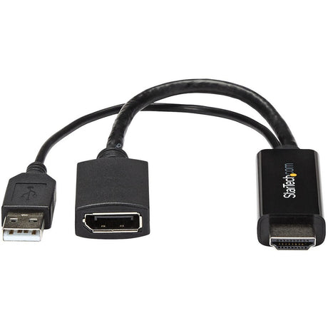 StarTech.com HDMI to DisplayPort Adapter - 4K 30Hz - HDMI to DisplayPort Converter - Compact HDMI to DP Adapter - USB-Powered — HD2DP