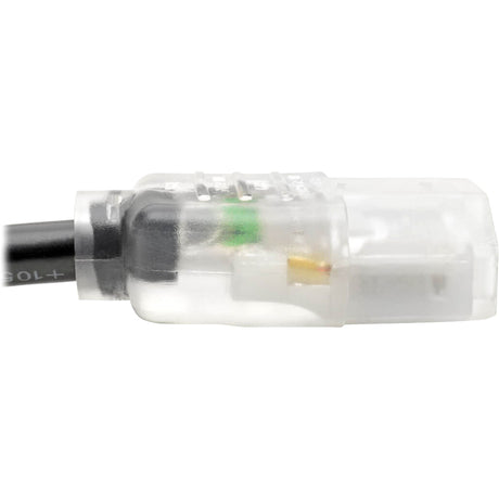 Eaton Tripp Lite Series Hospital-Grade Power Cord, NEMA 5-15P to C13 - Green Dot, 13A, 125V, 16 AWG, 10 ft. (3.05 m), Clear Plugs — P006-010-HG13CL