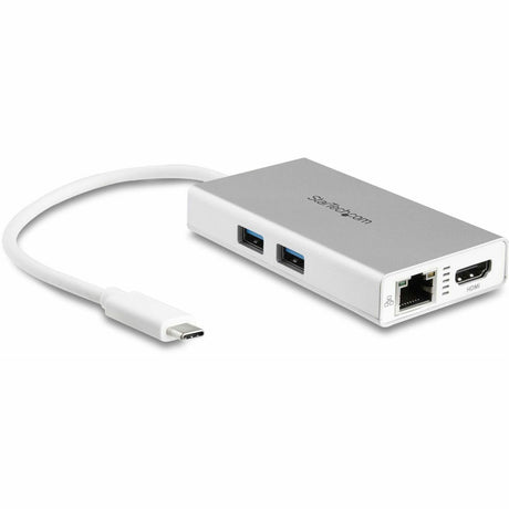 StarTech.com USB-C Multiport Adapter - USB-C Travel Dock w/ 4K HDMI - 60W PD Pass-Through, GbE, 2x USB-A - Mini USB Type-C Docking Station — DKT30CHPDW