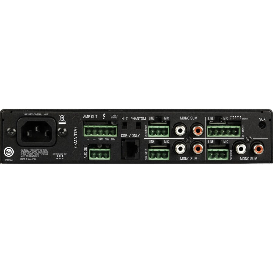 JBL Commercial CSMA 180 Amplifier - 80 W RMS - 4 Channel — NCSMA180-U-US