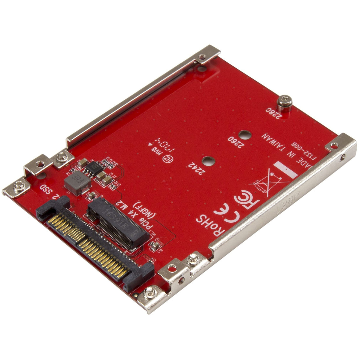 StarTech.com M.2 to U.2 Adapter - M.2 Drive to U.2 (SFF-8639) Host Adapter for M.2 PCIe NVMe SSDs - M.2 Drive Adapter - M.2 PCIe SSD Adapter — U2M2E125