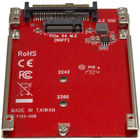 StarTech.com M.2 to U.2 Adapter - M.2 Drive to U.2 (SFF-8639) Host Adapter for M.2 PCIe NVMe SSDs - M.2 Drive Adapter - M.2 PCIe SSD Adapter — U2M2E125
