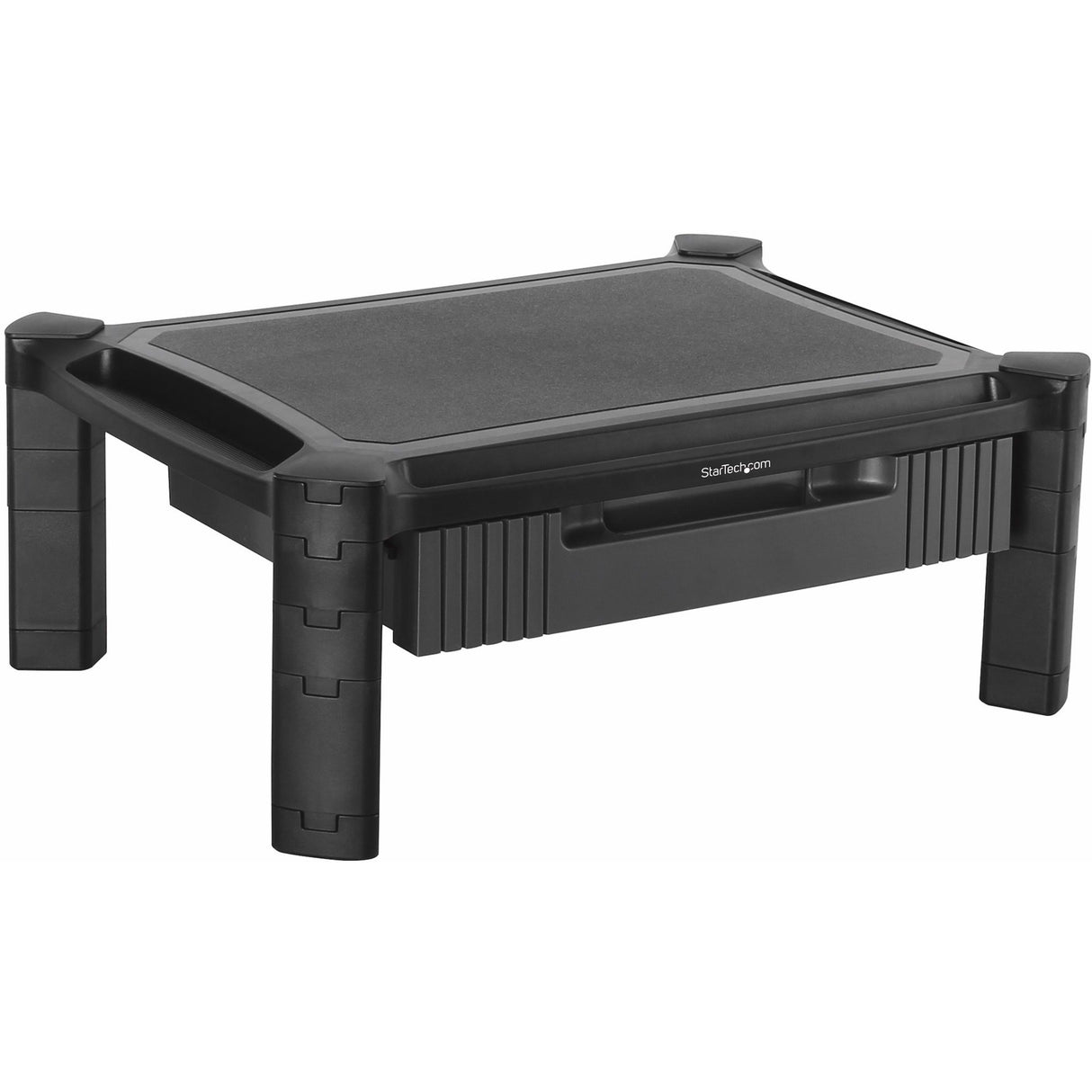 StarTech.com Adjustable Monitor Riser, Drawer, Monitors up to 32" (22lb/10kg), Adjustable Height, Monitor Stand, Computer Monitor Riser — MONSTADJD