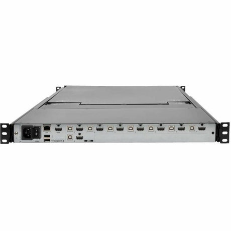 Eaton Tripp Lite Series NetDirector 8-Port 1U Rack-Mount Console HDMI KVM Switch with 17 in. LCD and IP Remote Access, Dual Rail, TAA — B030-008-17-IP