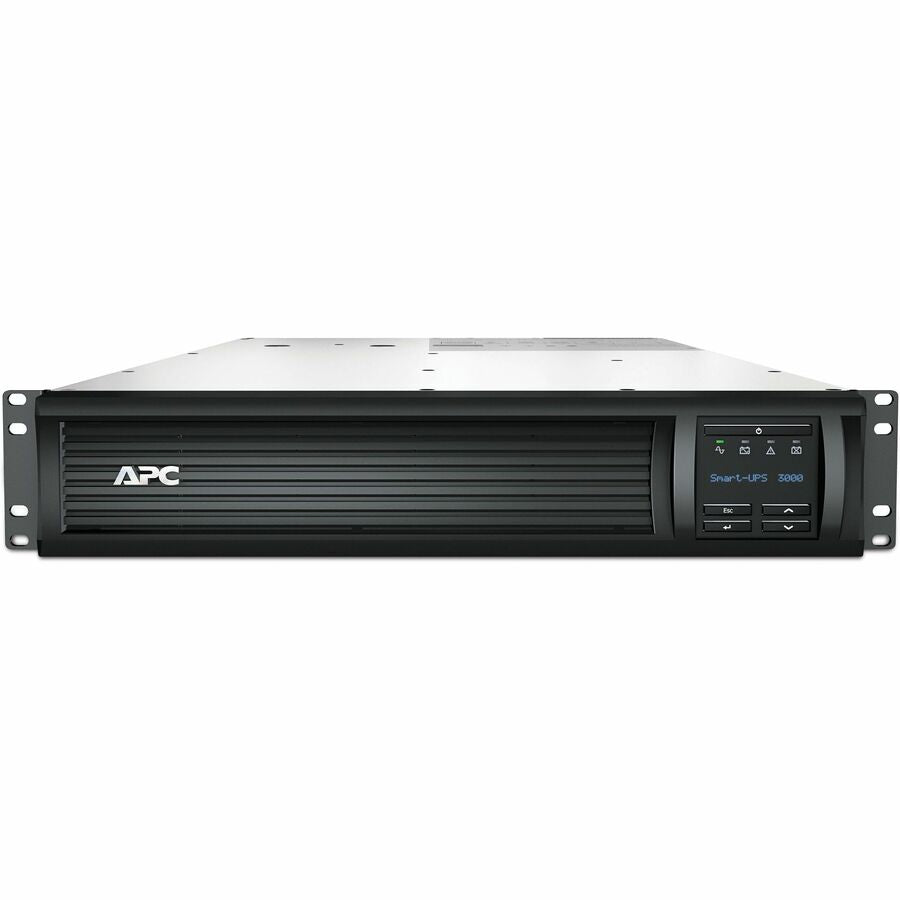 APC Smart-UPS, Line Interactive, 3kVA, Rackmount 2U, 120V, 6x NEMA 5-15R+2x NEMA 5-20R outlets, Network Card, AVR, LCD — SMT3000RM2UNC