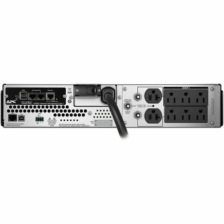 APC Smart-UPS, Line Interactive, 3kVA, Rackmount 2U, 120V, 6x NEMA 5-15R+2x NEMA 5-20R outlets, Network Card, AVR, LCD — SMT3000RM2UNC