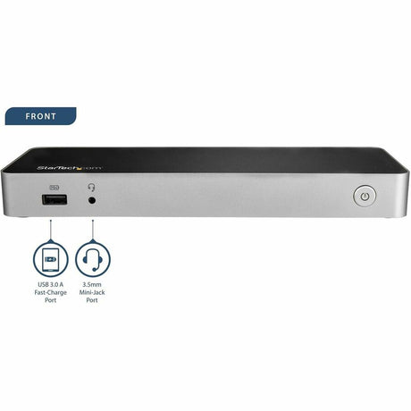 StarTech.com USB C Dock - 4K Dual Monitor HDMI & DisplayPort USB Type-C Docking Station - 60W Power Delivery, SD, 4-port USB 3.0 Hub, GbE — DK30CHDDPPD