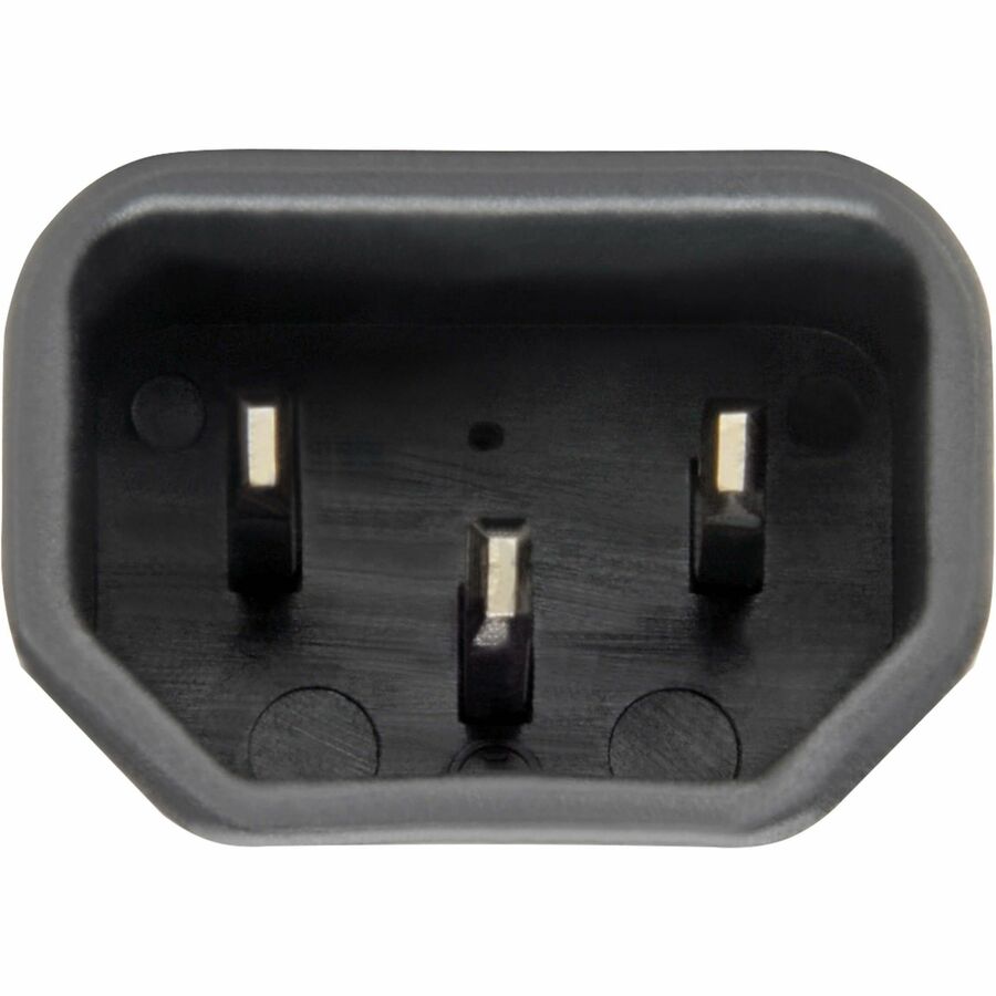 Eaton Tripp Lite Series NEMA 5-15R to C14 Power Cord Adapter - 15A, 125V, Black — P002-000