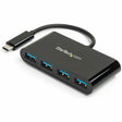 StarTech.com USB C Hub - 4 Port USB C to USB-A (4x) - Bus Powered USB Hub - USB Type C to USB Hub - USB-C to USB - USB 3.0 Type C — HB30C4AB