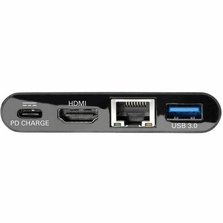 Eaton Tripp Lite Series USB-C Multiport Adapter - 4K HDMI, USB 3.x (5Gbps) Hub Port, GbE, 60W PD Charging, HDCP, Black — U444-06N-H4GUBC