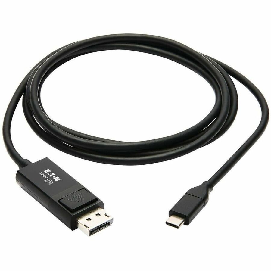 Eaton Tripp Lite Series USB-C to DisplayPort Adapter Cable (M/M), 4K 60 Hz, HDR, Locking DP Connector, 6 ft. (1.8 m) — U444-006-DP-BE