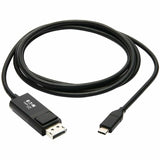 Eaton Tripp Lite Series USB-C to DisplayPort Adapter Cable (M/M), 4K 60 Hz, HDR, Locking DP Connector, 6 ft. (1.8 m) — U444-006-DP-BE