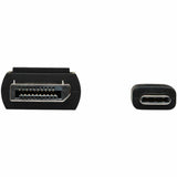 Eaton Tripp Lite Series USB-C to DisplayPort Adapter Cable (M/M), 4K 60 Hz, HDR, Locking DP Connector, 6 ft. (1.8 m) — U444-006-DP-BE