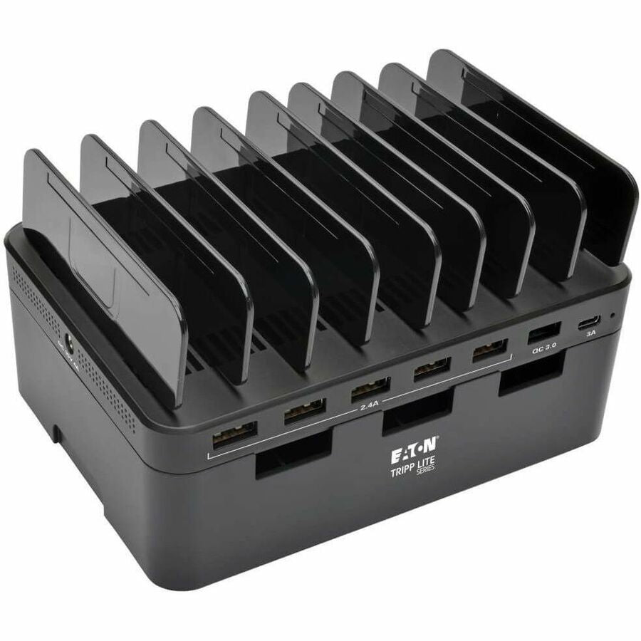 Eaton Tripp Lite Series 7-Port USB Charging Station with Quick Charge 3.0, USB-C Port, Device Storage, 5V 4A (60W) USB Charge Output — U280-007-CQC-ST