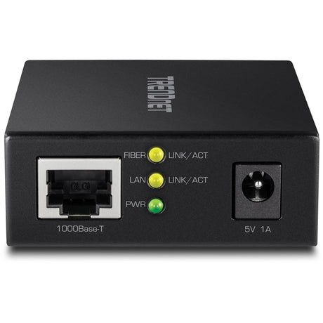 TRENDnet 1000BASE-T to SFP Fiber Media Converter; Gigabit Ethernet to SFP Media Converter; 4Gbps Switching Capactiy; TFC-GSFP