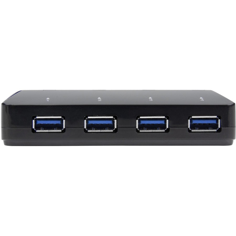 StarTech.com 4-Port USB 3.0 Hub plus Dedicated Charging Port - 5Gbps - 1 x 2.4A Port - Desktop USB Hub and Fast-Charging Station — ST53004U1C