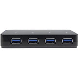 StarTech.com 4-Port USB 3.0 Hub plus Dedicated Charging Port - 5Gbps - 1 x 2.4A Port - Desktop USB Hub and Fast-Charging Station — ST53004U1C