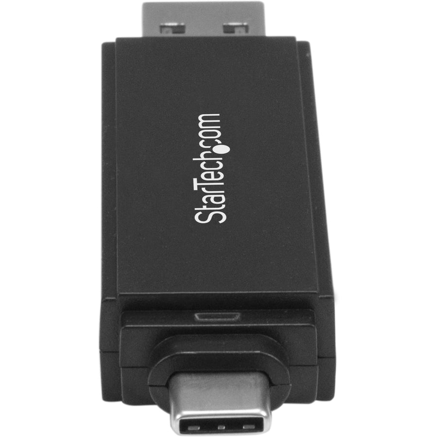 StarTech.com USB 3.0 Memory Card Reader for SD and microSD Cards - USB-C and USB-A - Portable USB SD and microSD Card Reader — SDMSDRWU3AC