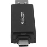 StarTech.com USB 3.0 Memory Card Reader for SD and microSD Cards - USB-C and USB-A - Portable USB SD and microSD Card Reader — SDMSDRWU3AC