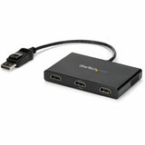 StarTech.com 3-Port Multi Monitor Adapter, DisplayPort to 3x HDMI MST Hub, Triple 1080p, Video Splitter for Extended Desktop Mode, Windows — MSTDP123HD