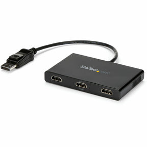 StarTech.com 3-Port Multi Monitor Adapter, DisplayPort to 3x HDMI MST Hub, Triple 1080p, Video Splitter for Extended Desktop Mode, Windows — MSTDP123HD