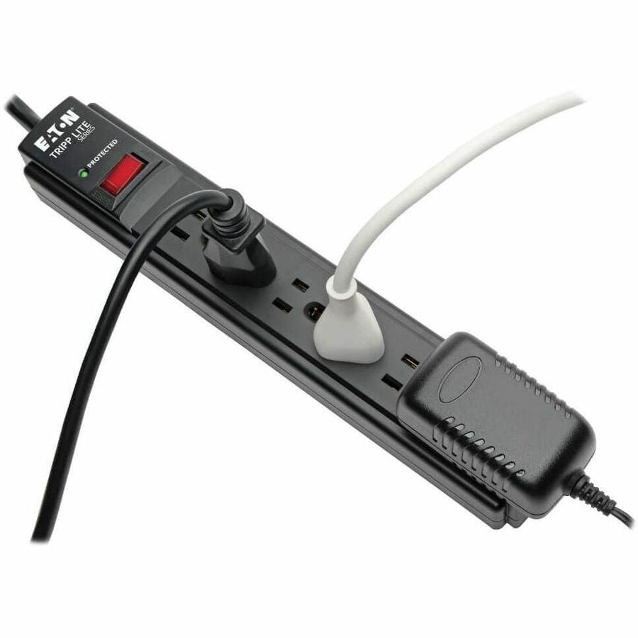 Eaton Tripp Lite Series Protect It! 6-Outlet Surge Protector, 15 ft. Cord, 790 Joules, Black Housing — TLP615B