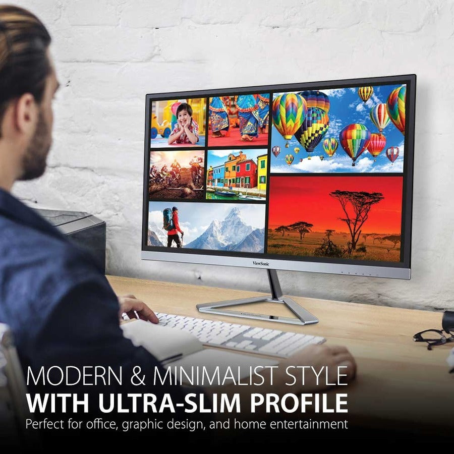 ViewSonic VX2276-SMHD 22 Inch 1080p Widescreen IPS Monitor with Ultra-Thin Bezels, HDMI and DisplayPort — VX2276-SMHD