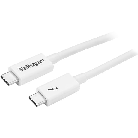 StarTech.com 3.3ft (1m) Thunderbolt 3 Cable, 20Gbps, 100W PD, 4K Video, Thunderbolt-Certified, Compatible w/ TB4/USB 3.2/DisplayPort — TBLT3MM1MW
