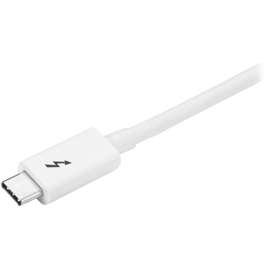 StarTech.com 3.3ft (1m) Thunderbolt 3 Cable, 20Gbps, 100W PD, 4K Video, Thunderbolt-Certified, Compatible w/ TB4/USB 3.2/DisplayPort — TBLT3MM1MW