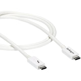 StarTech.com 3.3ft (1m) Thunderbolt 3 Cable, 20Gbps, 100W PD, 4K Video, Thunderbolt-Certified, Compatible w/ TB4/USB 3.2/DisplayPort — TBLT3MM1MW