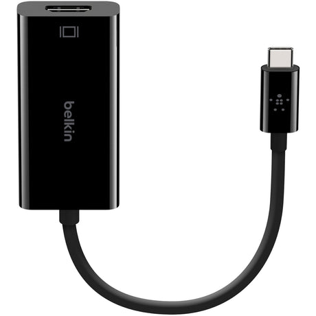 Belkin USB-C to HDMI Adapter Cable, 4k, video adapter - black - Thunderbolt 3/DisplayPort — B2B144-BLK
